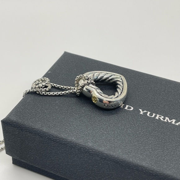 David Yurman Sterling Silver Heart Necklace - Picture 5 of 14